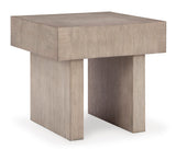 Side view of Miller end table showing clean and contemporary design