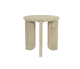 Top view of Haru end table surface and modern finish detail