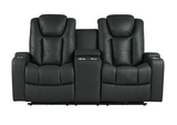 Albus Power Reclining Loveseat with Storage Console
