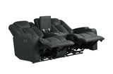 Albus Power Reclining Loveseat with Storage Console