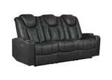 Albus Power Reclining Sofa with Drop Down Table & Cupholder