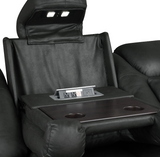 Albus Power Reclining Sofa with Drop Down Table & Cupholder