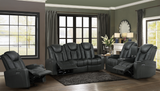 Albus Power Reclining Loveseat with Storage Console