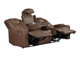 Albus Power Reclining Sofa with Drop Down Table & Cupholder