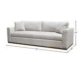 Anderson sofa styled in modern home for customers in Okotoks and Airdrie