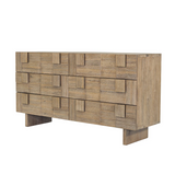 Atlantis 6 drawer dresser placed in a contemporary bedroom setup