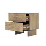 Side view of Atlantis nightstand showing sleek design and structure