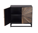 Avion accent cabinet front view modern storage cabinet