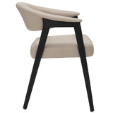 Bexley Dining Chair- Mushroom & Black