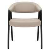 Bexley Dining Chair- Mushroom & Black