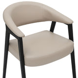 Bexley Dining Chair- Mushroom & Black