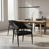 Bronson Dining/Lounge Chair- Black