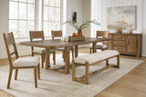 Cabalynn 6Pcs Ext. Dining Table Set