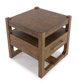Side view of Cabalynn end table showing elegant and contemporary design