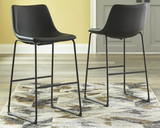 Camlyn Upholstered Bar Stool- Black