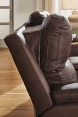 Corwell Power Recliner Loveseat with ADJ Headrest and Console