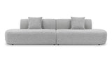 Front view of Delilah L shape sectional