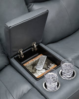 Premium dual power loveseat sofa