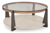 Top view of Frazwa coffee table showing clean and balanced design