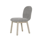 Front view of Genesis dining chair in oatmeal at Couch9 Calgary furniture store