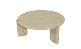 Top view of Haru coffee table with sleek circular design
