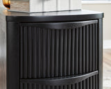 Helios Chairside End Table w/ 3 Drawers