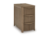 Helios Chairside End Table w/ 3 Drawers