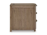 Helios Chairside End Table w/ 3 Drawers