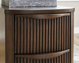 Helios Chairside End Table w/ 3 Drawers