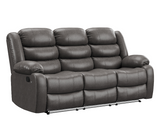 Krypton Manual Reclining Sofa with drop down table and LED Lighting