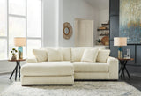 Larco 2 piece sectional with chaise in ivory color