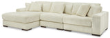 Cream color Larco sectional in living room