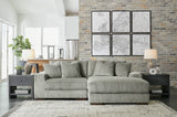 Front view of Larco Fog L shape sectional