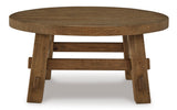 Malay coffee table styled with decor in a contemporary space