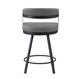 Front view of Mandy counter stool in grey at Couch9 Calgary furniture store
