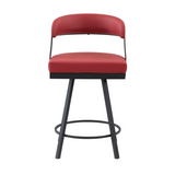 Mandy counter stool in red available at Couch9 furniture store in Calgary Alberta