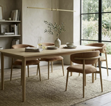 Milo Dining Chair -  Tan Suede