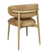 Milo Dining Chair -  Tan Suede