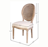 Napoleon rattan dining chair design and weaving detail furniture in Calgary Alberta