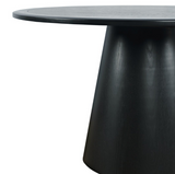 Modern Nash Round Dining Pedestal Table Black – Calgary Furniture