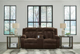 Olympus Power Recliner Loveseat w/ Console