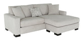 Front view of Randall L-shape sectional sofa