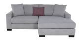 Grey fabric Randall sectional in living room
