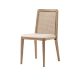 Side view of Rattan dining chair at Couch9 Calgary furniture store