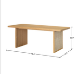 Modern Rattan Dining Table – Calgary Furniture