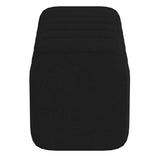 Top view of Regal large black bouclé ottoman