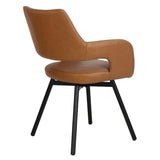 Ryder Swivel Dining Chair- Camel