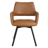 Ryder Swivel Dining Chair- Camel