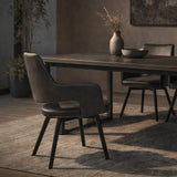 Ryder Swivel Dining Chair- Black