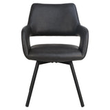 Ryder Swivel Dining Chair- Black